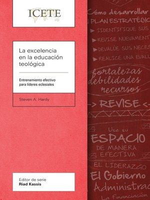 cover image of La excelencia en la educación teológica
